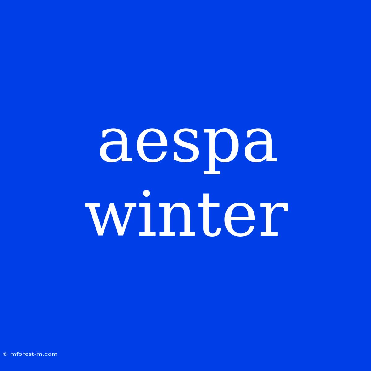 Aespa Winter