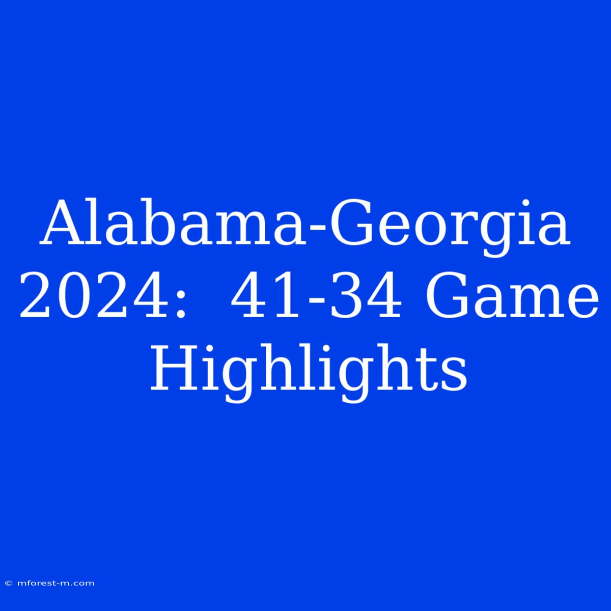 2024 4134 Game Highlights