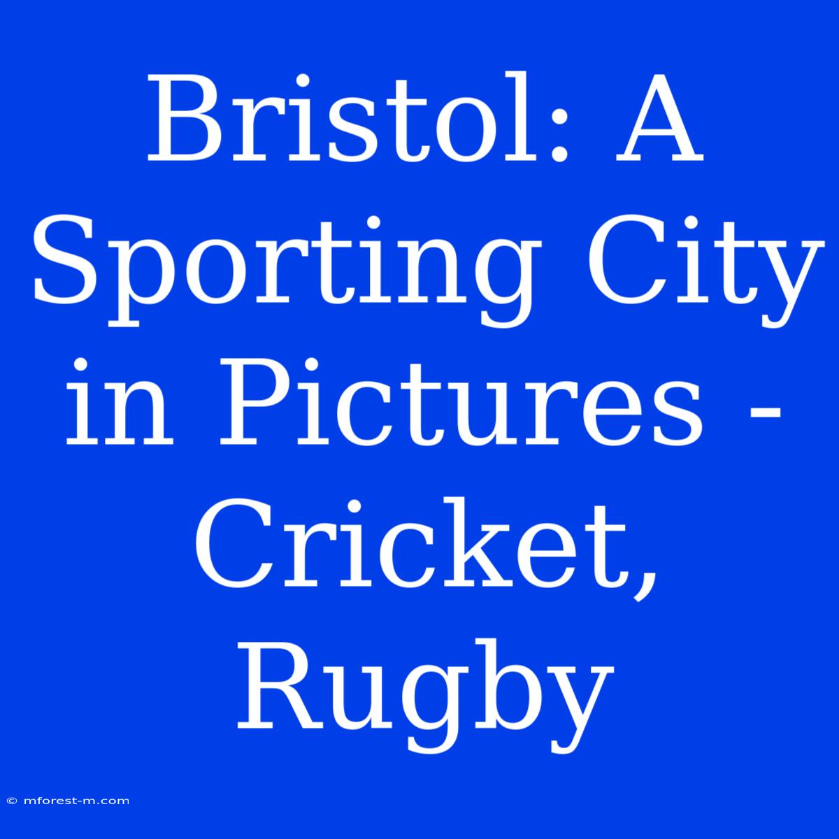 Bristol: A Sporting City In Pictures - Cricket, Rugby