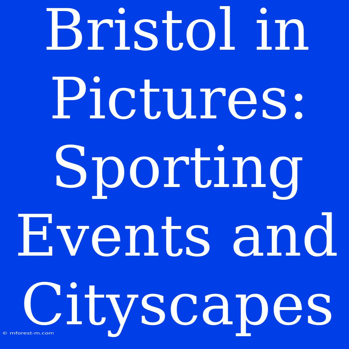 Bristol In Pictures: Sporting Events And Cityscapes