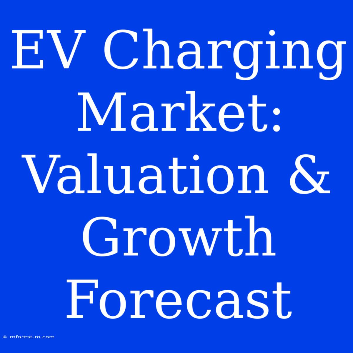 EV Charging Market: Valuation & Growth Forecast