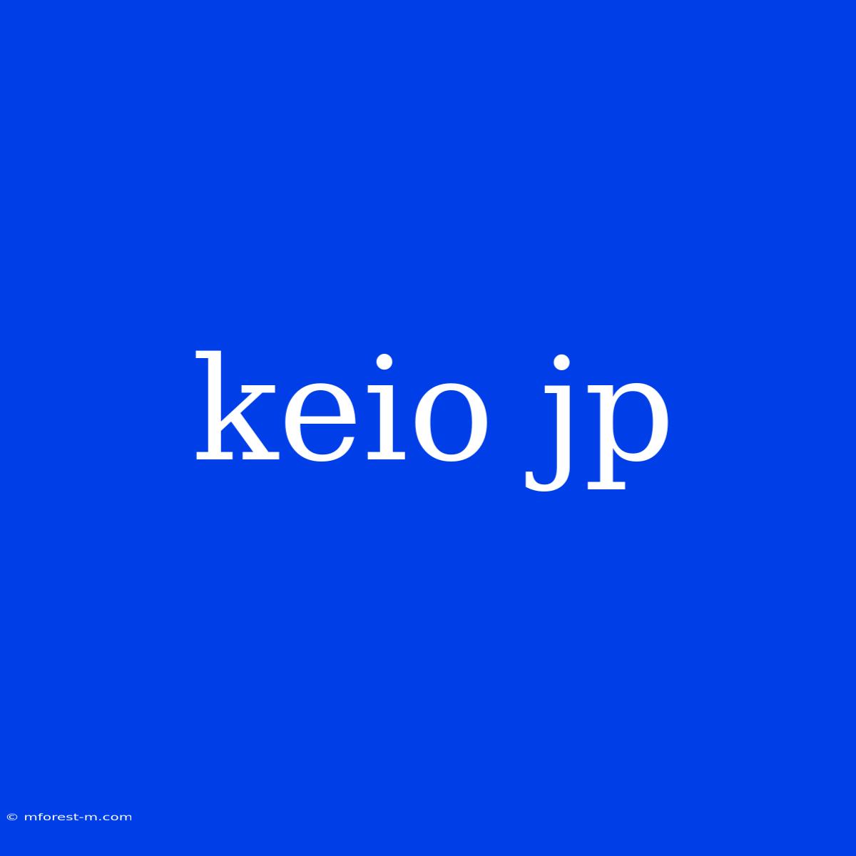 Keio Jp