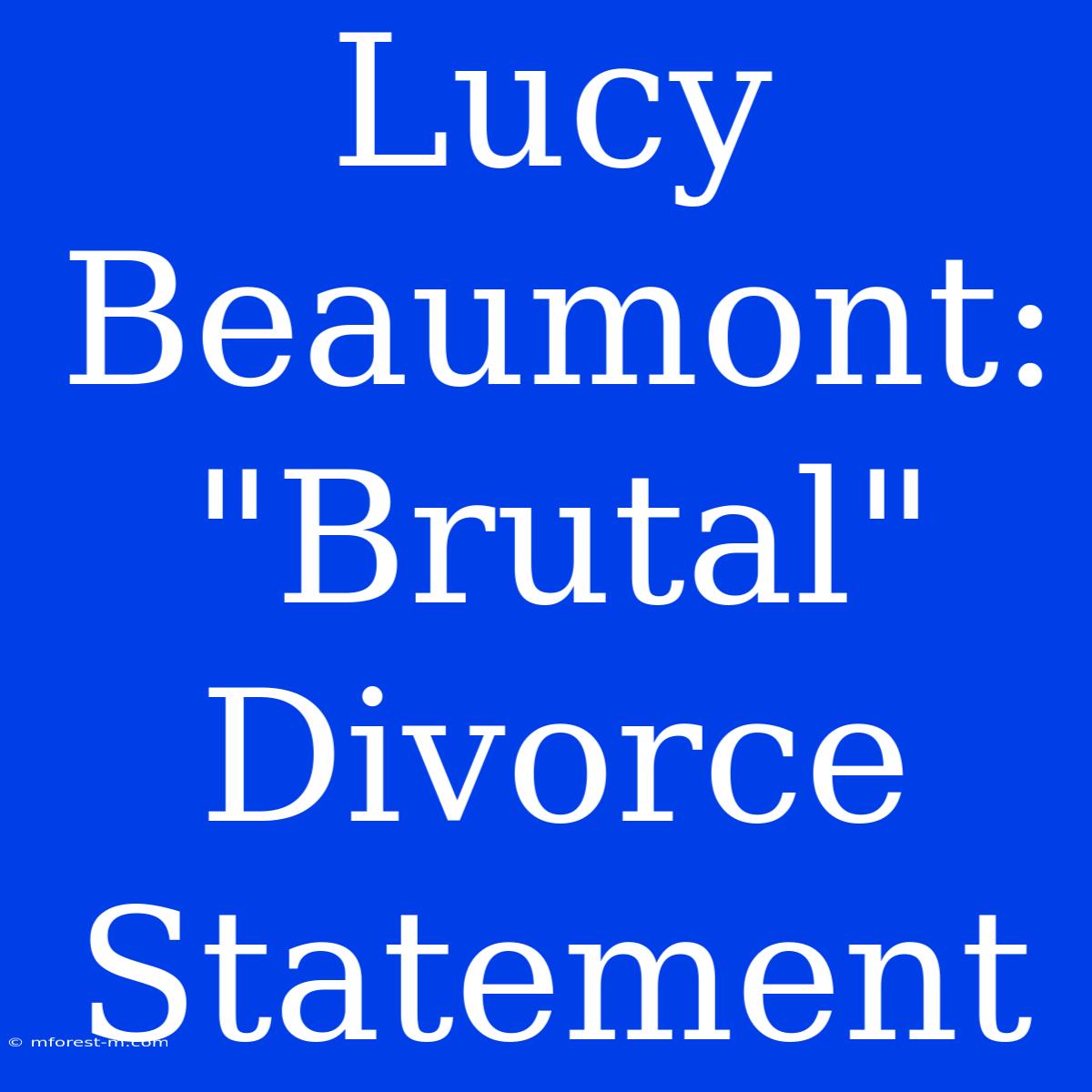 Lucy Beaumont: 