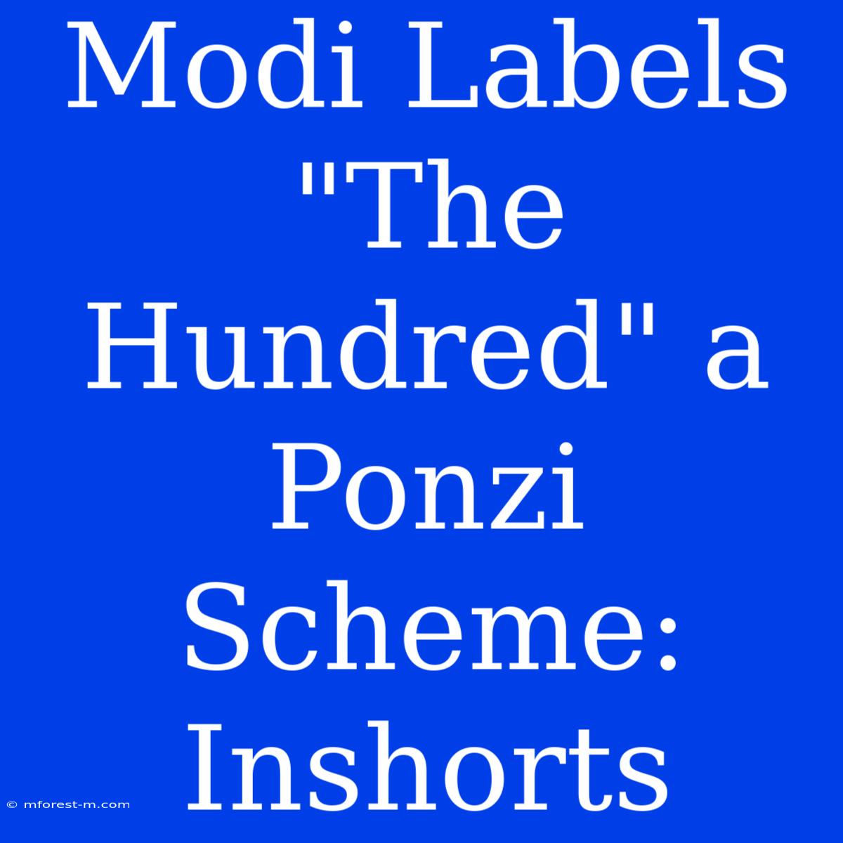 Modi Labels 