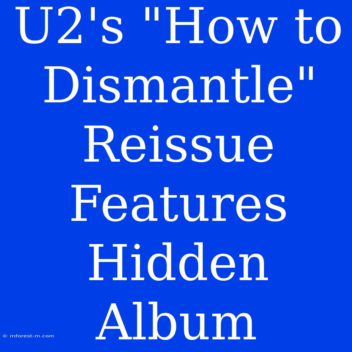 U2's 